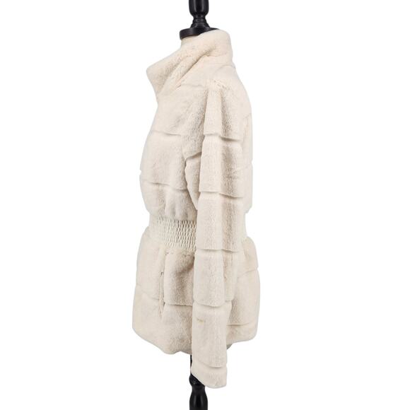 Cavalini Faux Fur Coat – Size Medium - Warm Soft Cozy Romantic Chic - Picture 3 of 7
